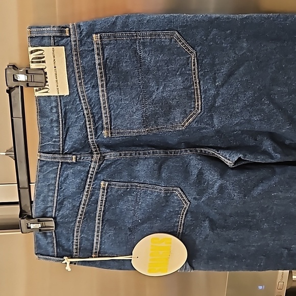 💕MOTHER SNACKS💕 The Fun Dip Utility Puddle Jeans ~ Cold Brew 29 NWT - Picture 14 of 16